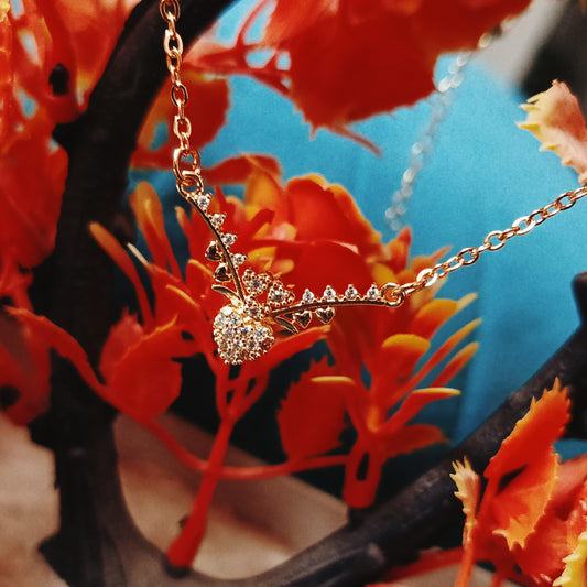 Dainty Heartbeat Golden Necklace